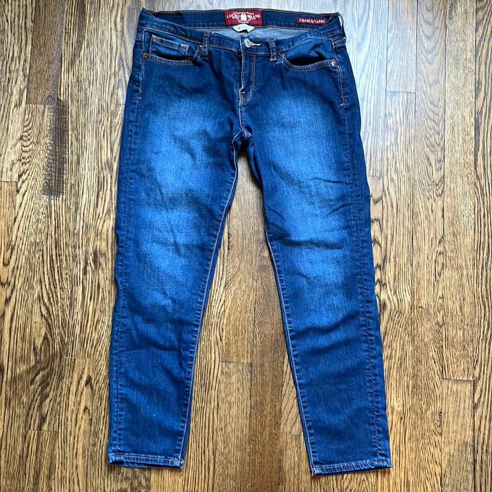 Lucky Brand Charlie Capri Dark Wash Jeans